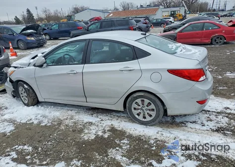 2016 Hyundai Accent Se z USA, uszkodzony, nr VIN KMHCT4AE7GU135514